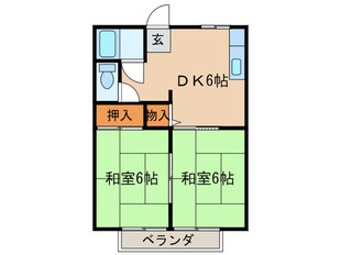 サンシティ－三ツ井の物件間取画像